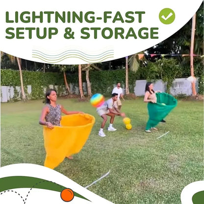 Granny Pants Yard Game Set,Giant Pants, with Bouncy Ball and Pump, Large Outdoor Day Family Fun Party Toss Game