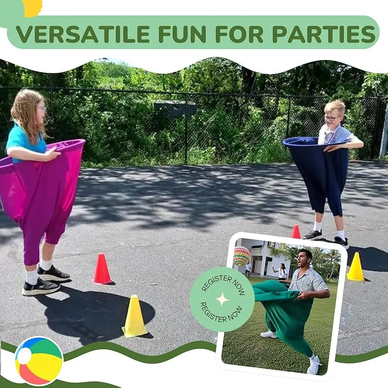 Granny Pants Yard Game Set,Giant Pants, with Bouncy Ball and Pump, Large Outdoor Day Family Fun Party Toss Game