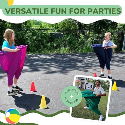 Granny Pants Yard Game Set,Giant Pants, with Bouncy Ball and Pump, Large Outdoor Day Family Fun Party Toss Game