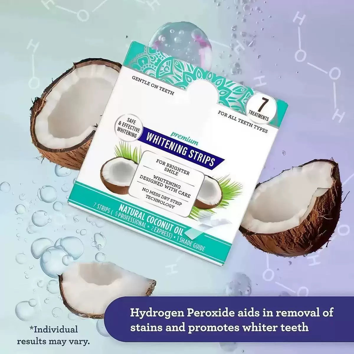 🌟Coconut Oil Teeth Whitening Strips (7 pcs)