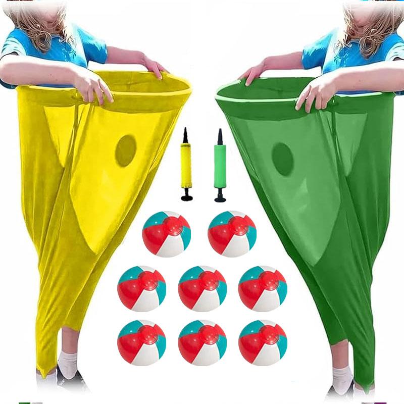 Granny Pants Yard Game Set,Giant Pants, with Bouncy Ball and Pump, Large Outdoor Day Family Fun Party Toss Game