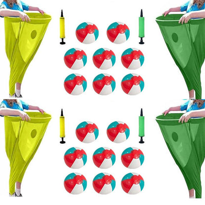 Granny Pants Yard Game Set,Giant Pants, with Bouncy Ball and Pump, Large Outdoor Day Family Fun Party Toss Game