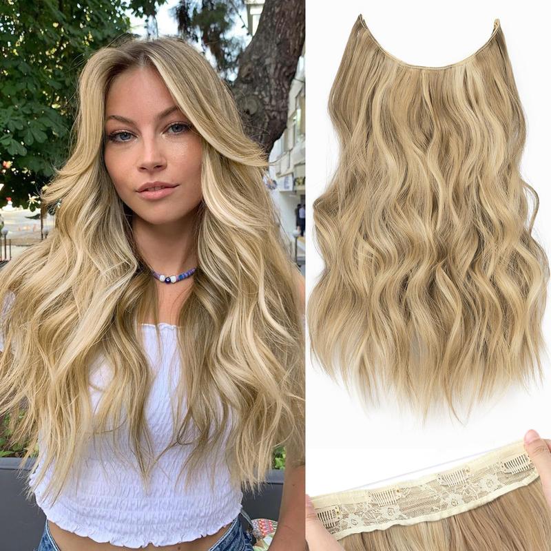 Invisible Wire Hairpiece – Pre-Cut Layered Extensions, 6 Clips