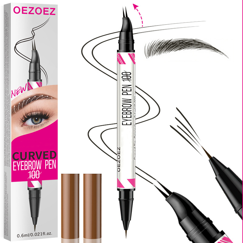 Curved Eyebrow Pen - 2-in-1 Microblading & Waterproof Finish