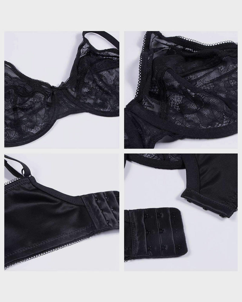 Enchante Unlined Lace Underwire Bra