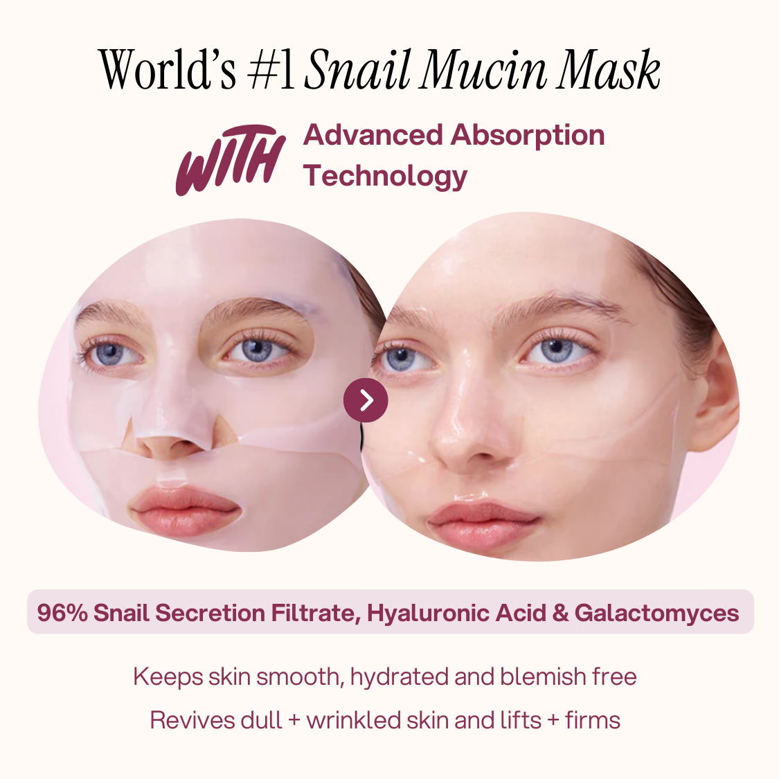 Advanced Snail 96 Mucin Face Mask
