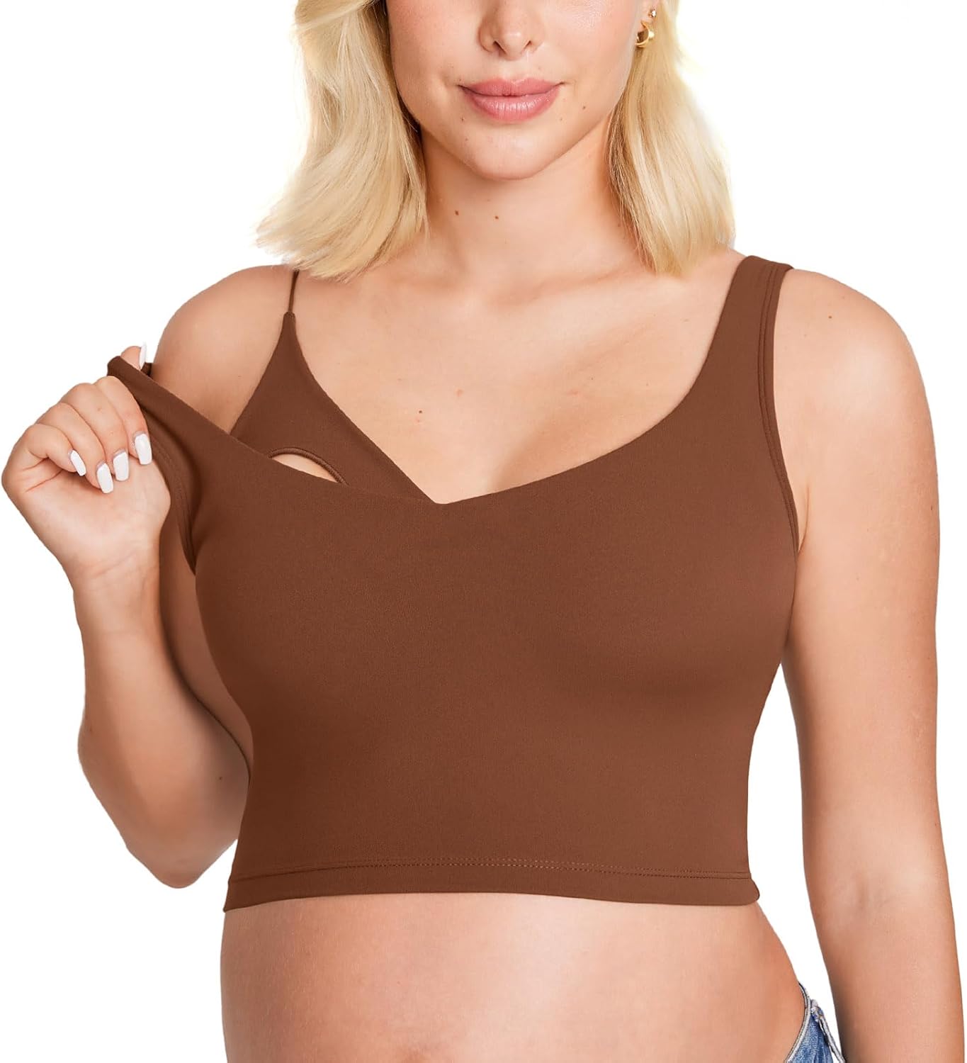 Nursing Crop Tank Top