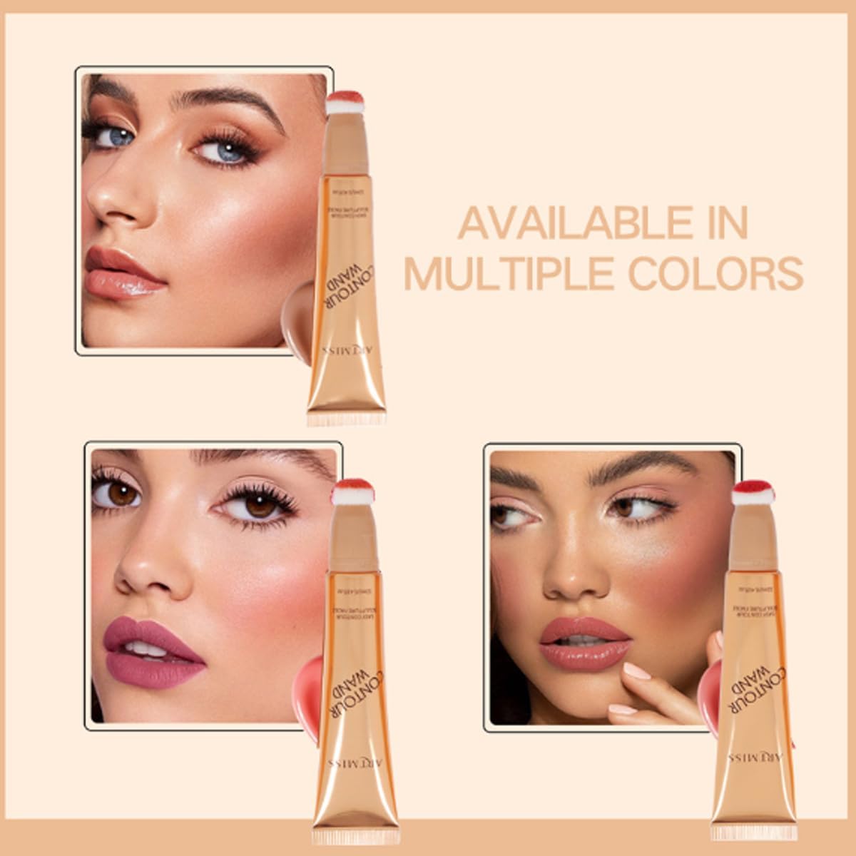 ✨"MUA’s Secret! Multi-Tasking Liquid Blush Stick – Brightens Tear Troughs & Smile Lines in One Swipe"