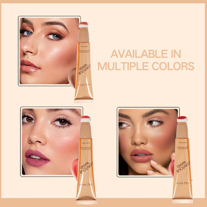 ✨"MUA’s Secret! Multi-Tasking Liquid Blush Stick – Brightens Tear Troughs & Smile Lines in One Swipe"