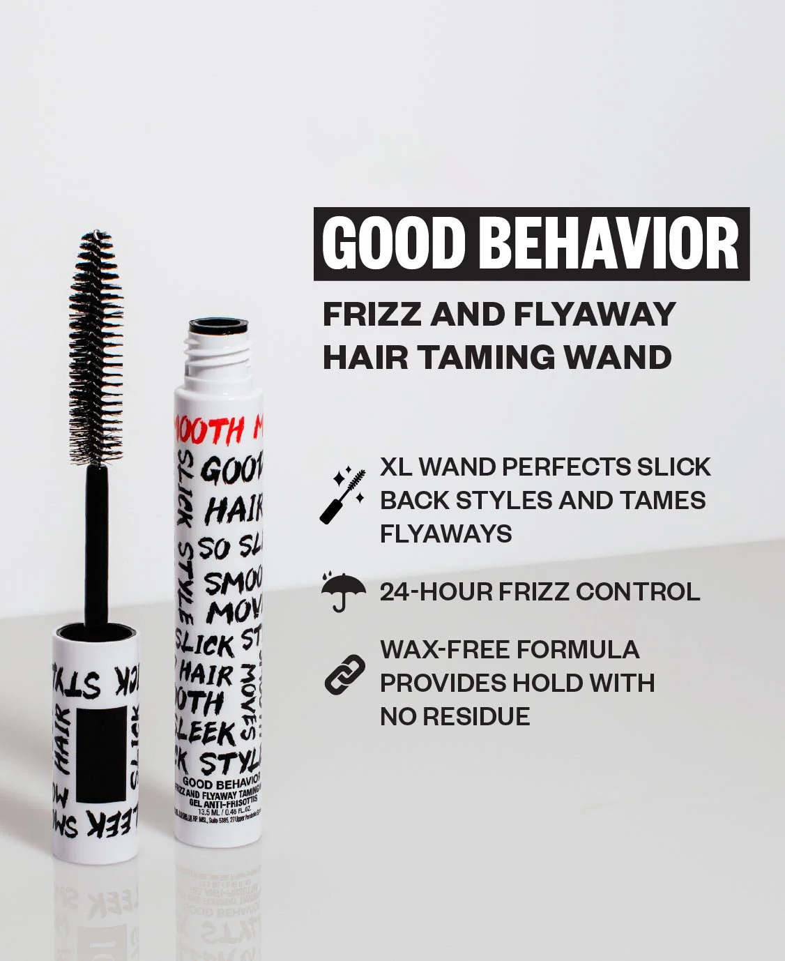 Frizz and Flyaway Lightweight Gel Hair Taming Wand