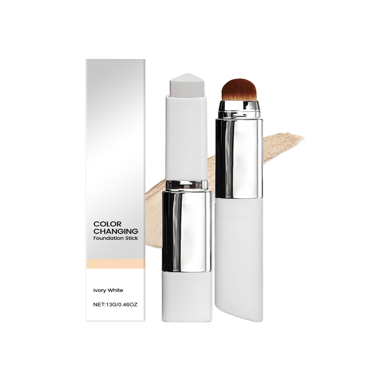 Cover Cream Stick Detachable Brush - Korean Skin Care Concealer Stick – Balm to Cream Foundation Makeup Stick