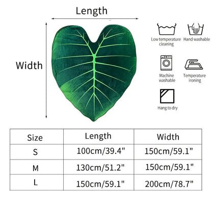 Novelty Leaf Design Flannel Blanket, 1 Count Soft Warm Durable Blanket for Home & Office, Machine Washable Blanket