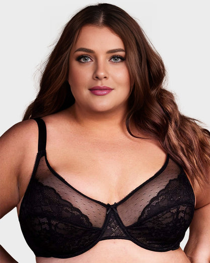 Enchante Unlined Lace Underwire Bra
