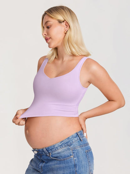 Nursing Crop Tank Top
