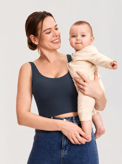 Nursing Crop Tank Top