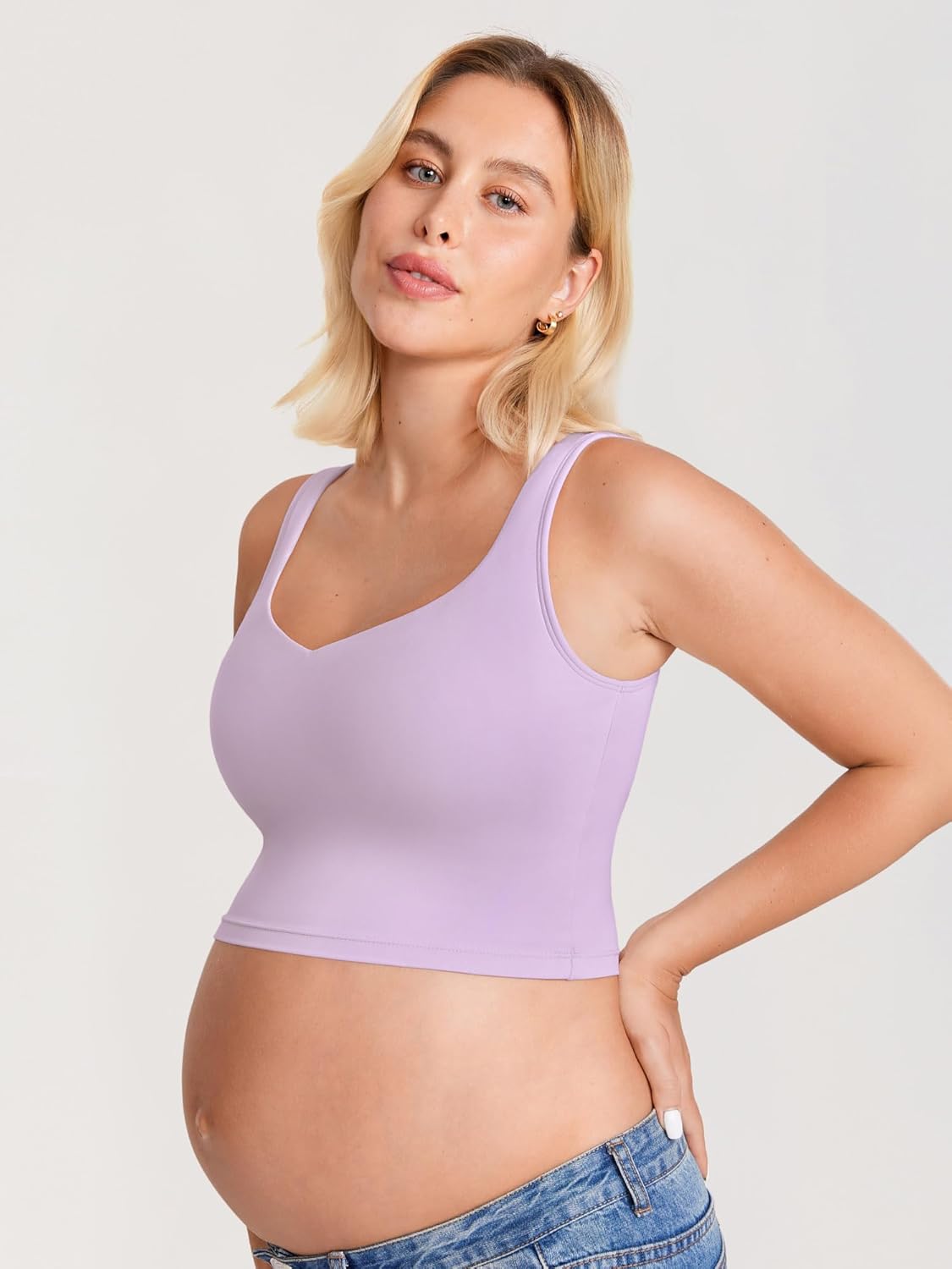Nursing Crop Tank Top