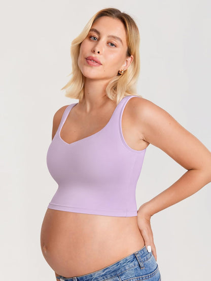 Nursing Crop Tank Top