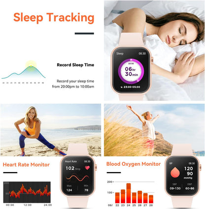 Smart Watch – Calls, Fitness Tracking & Custom Dials for iOS/Android