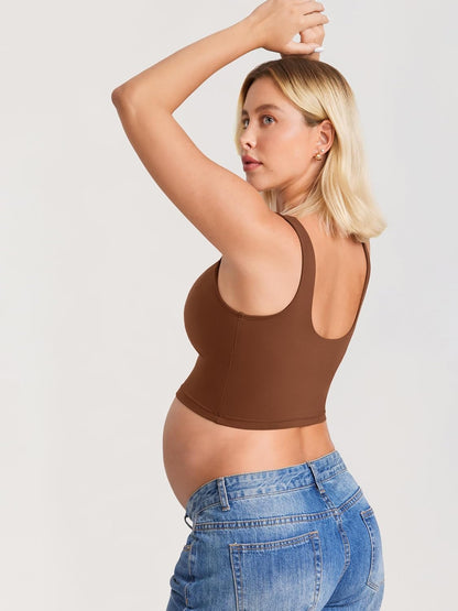 Nursing Crop Tank Top