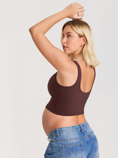 Nursing Crop Tank Top