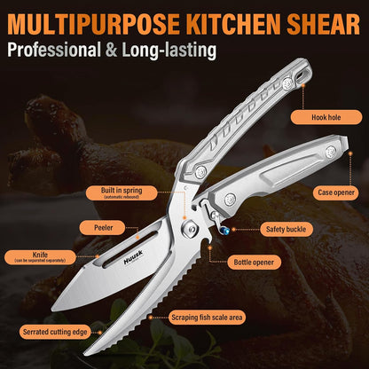 Heavy Duty Poultry Shears – Cut Through Chicken Bones & Turkey with Ease!
