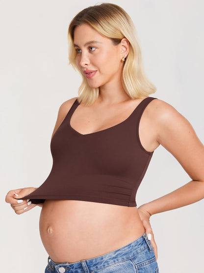 Nursing Crop Tank Top