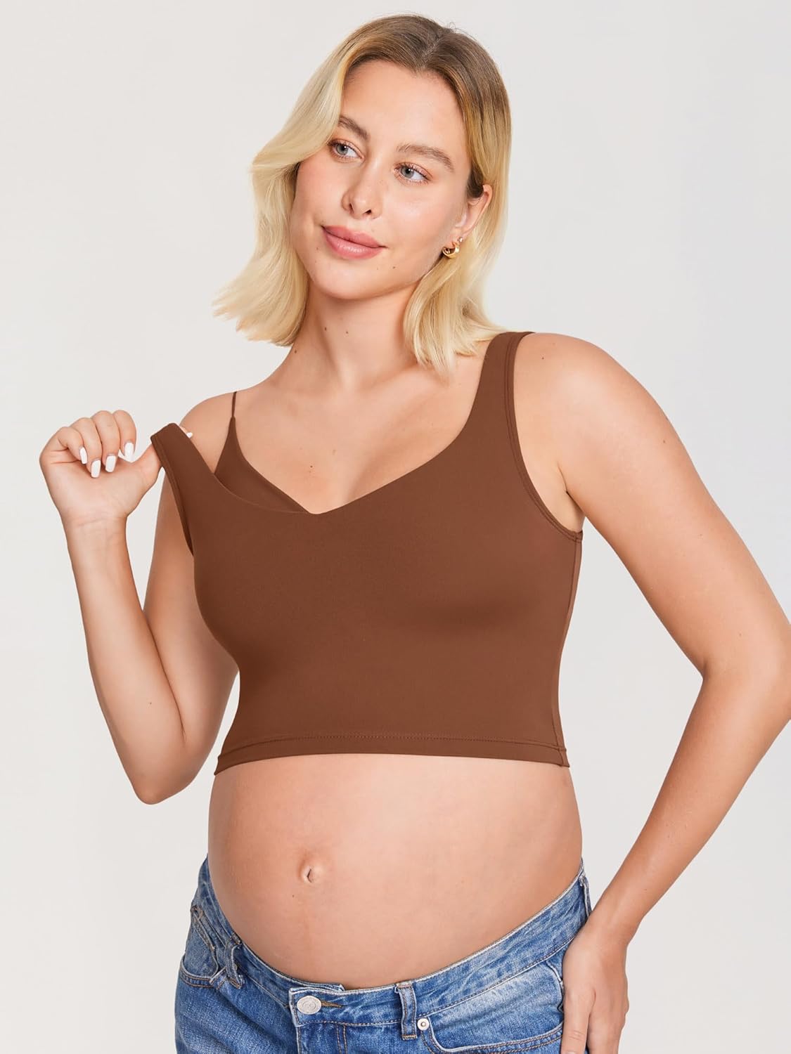 Nursing Crop Tank Top