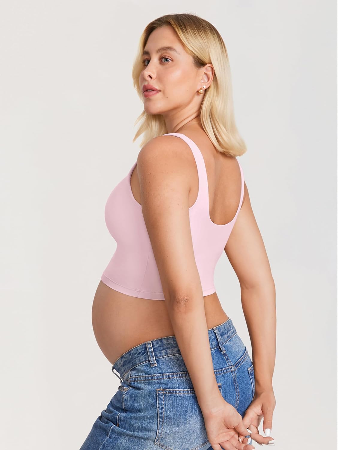 Nursing Crop Tank Top