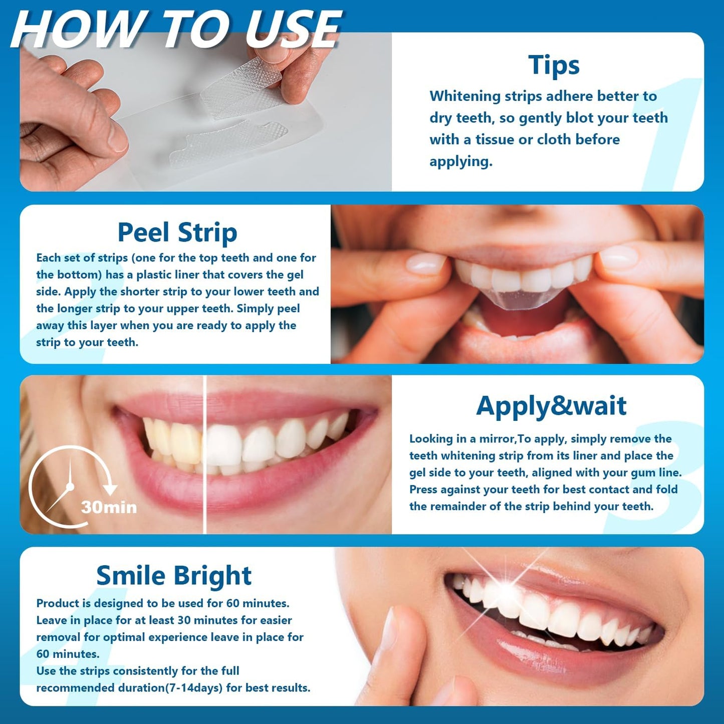 🦷 "Ditch the Sensitivity! Safe Whitening Strips That Actually Work – 28 Count"