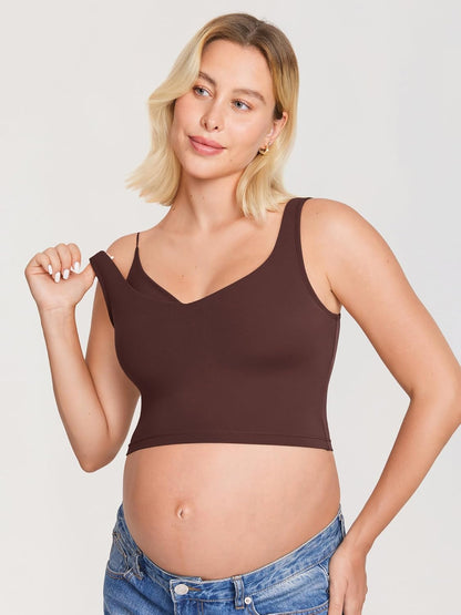 Nursing Crop Tank Top