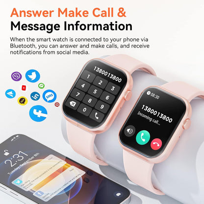 Smart Watch – Calls, Fitness Tracking & Custom Dials for iOS/Android