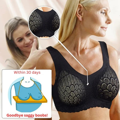 Graceful Anti-saggy Breathable Lace Large Size Bra