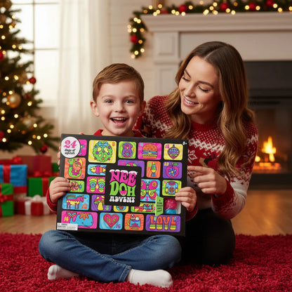 Christmas Advent Calendar 2025, 24 Days of Surprise Mini Squish Sensory Toys