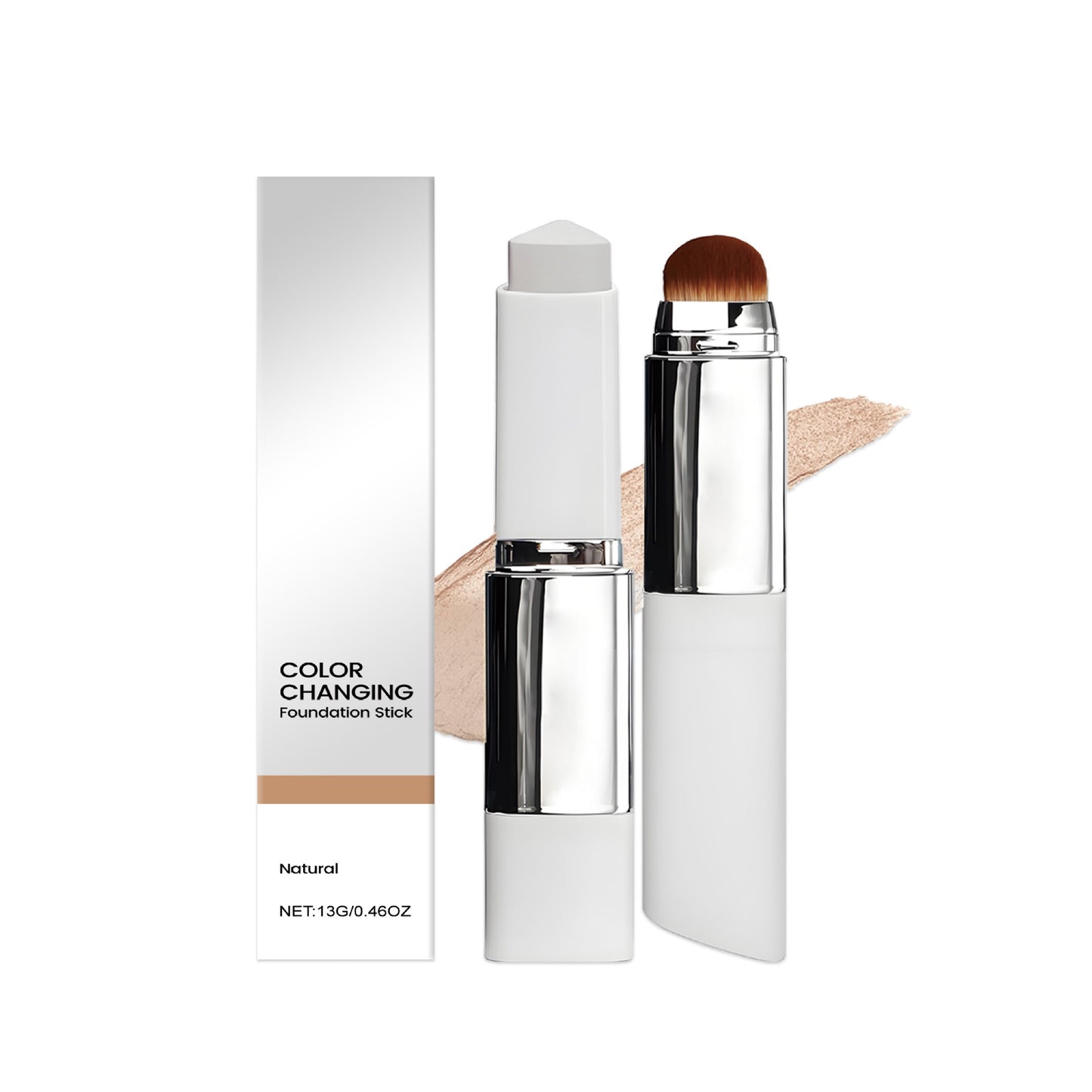 Cover Cream Stick Detachable Brush - Korean Skin Care Concealer Stick – Balm to Cream Foundation Makeup Stick