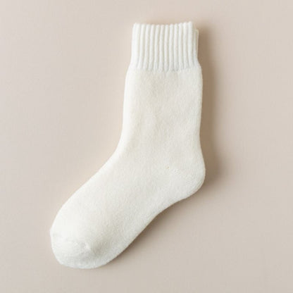 5 Pairs Solid Mid-calf Socks