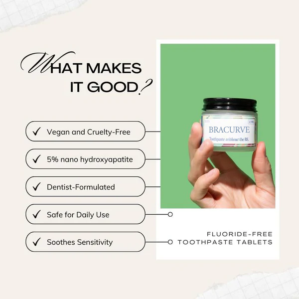 Toothpaste Tablets - Nano Hydroxyapatite, Fluoride Free