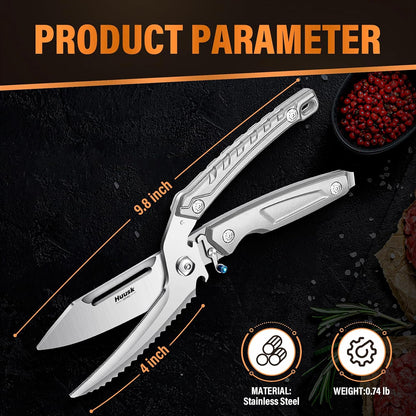 Heavy Duty Poultry Shears – Cut Through Chicken Bones & Turkey with Ease!