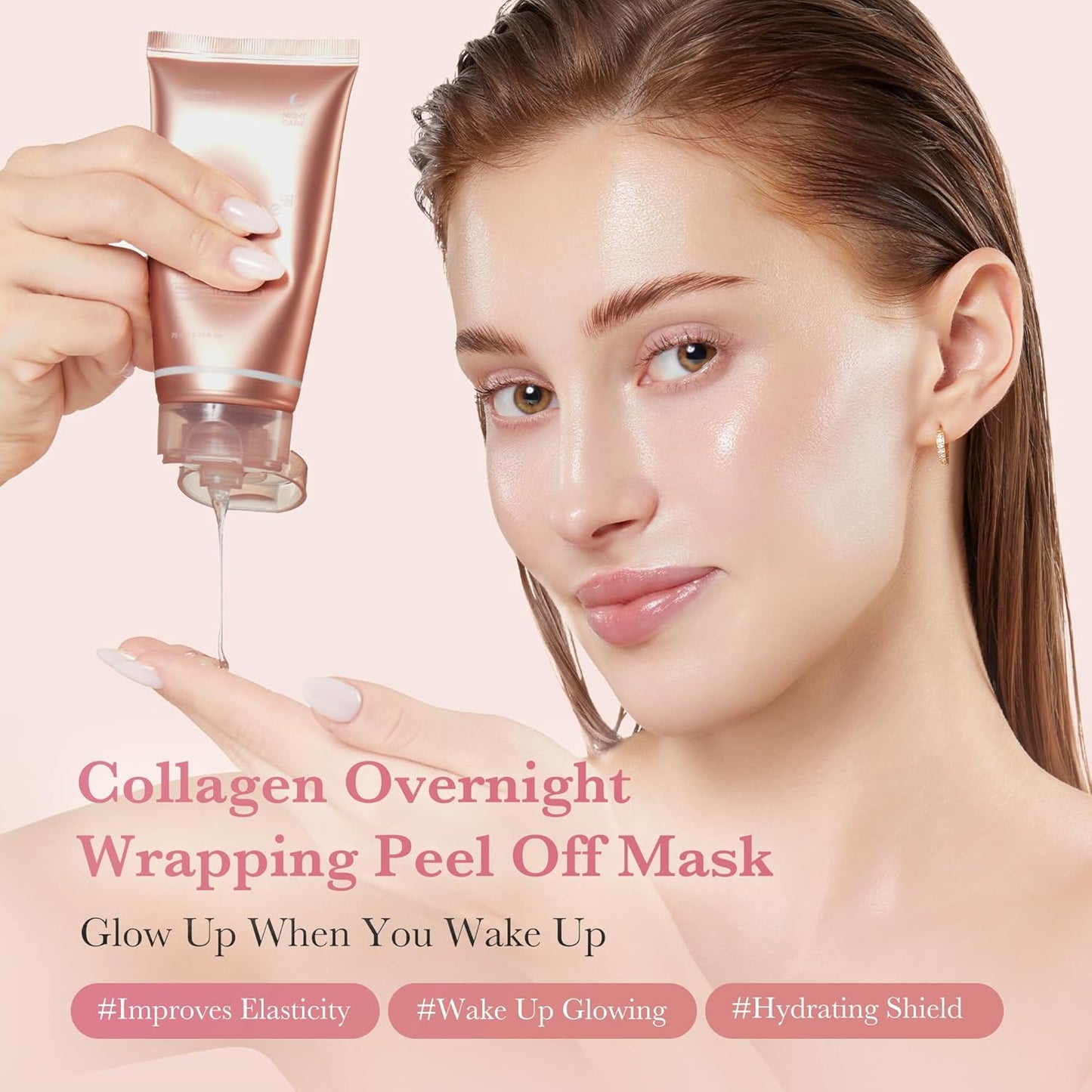 🌟 "Bye-Bye Dullness! Kojic Acid Overnight Mask Gently Exfoliates as You Sleep."