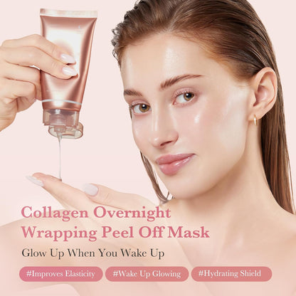 🌟 "Bye-Bye Dullness! Kojic Acid Overnight Mask Gently Exfoliates as You Sleep."