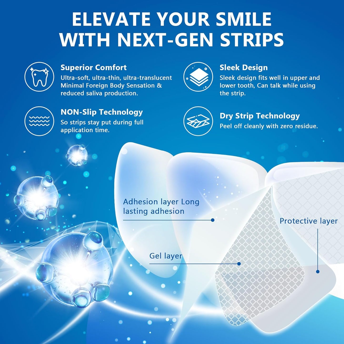 🦷 "Ditch the Sensitivity! Safe Whitening Strips That Actually Work – 28 Count"