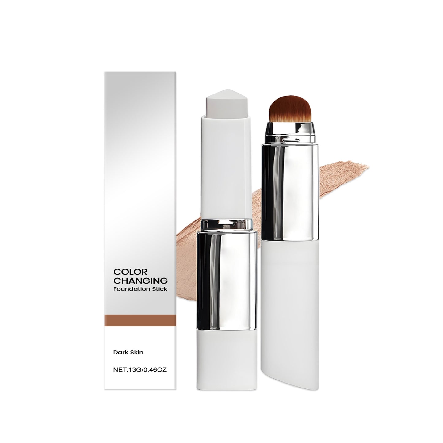 Cover Cream Stick Detachable Brush - Korean Skin Care Concealer Stick – Balm to Cream Foundation Makeup Stick