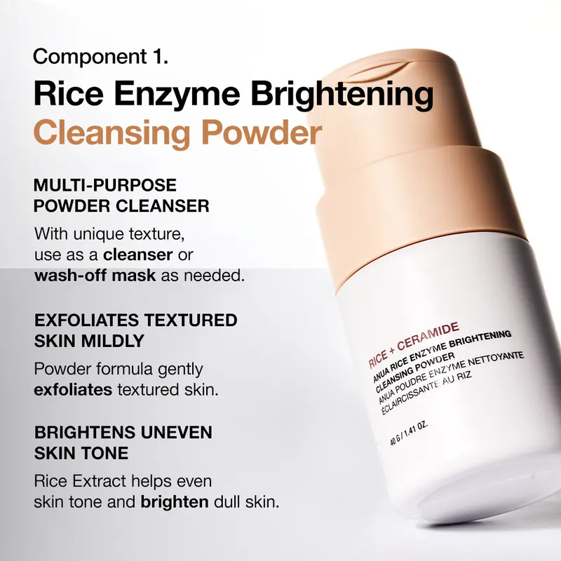 ✨ "Korean Rice Enzyme Trio | Cleanse·Hydrate·Glow for Glass Skin"