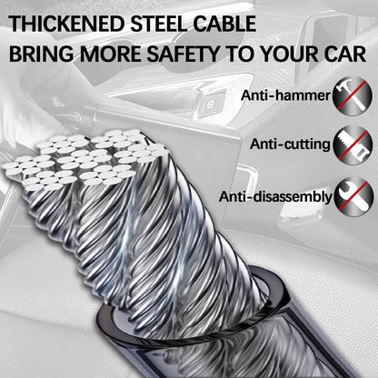 Anti-Theft Device Steering Wheel Lock Universal Steering Wheel and Seat Belt Lock