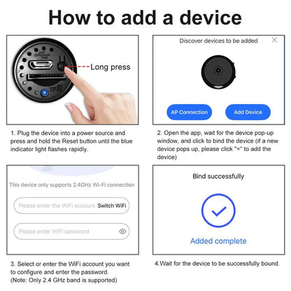 Indoor Security Camera Wireless Camera Hidden Spy Camera for Home Use, Mini Security Wireless WiFi Camera