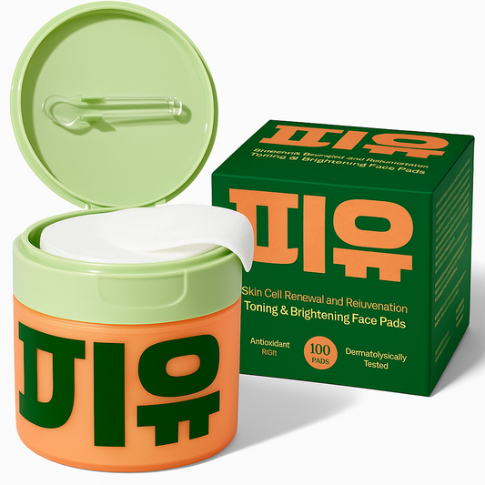 Korean Toner Pads for Wrinkles, Dark Spots & Radiant Glow (100 Pads)💧
