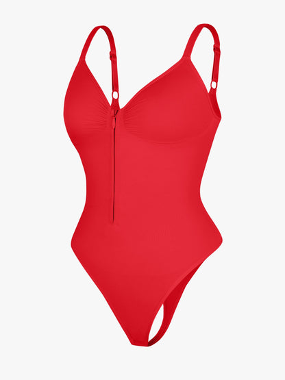 Feelingirl Tummy Control Seamless Zipper Shaping Bodysuit
