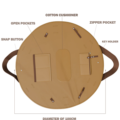 The Toted Blanket - 2-in-1 Beach Bag and Picnic Blanket, Sand Repellent & Water Resistant, 42L Large Tote with Pockets