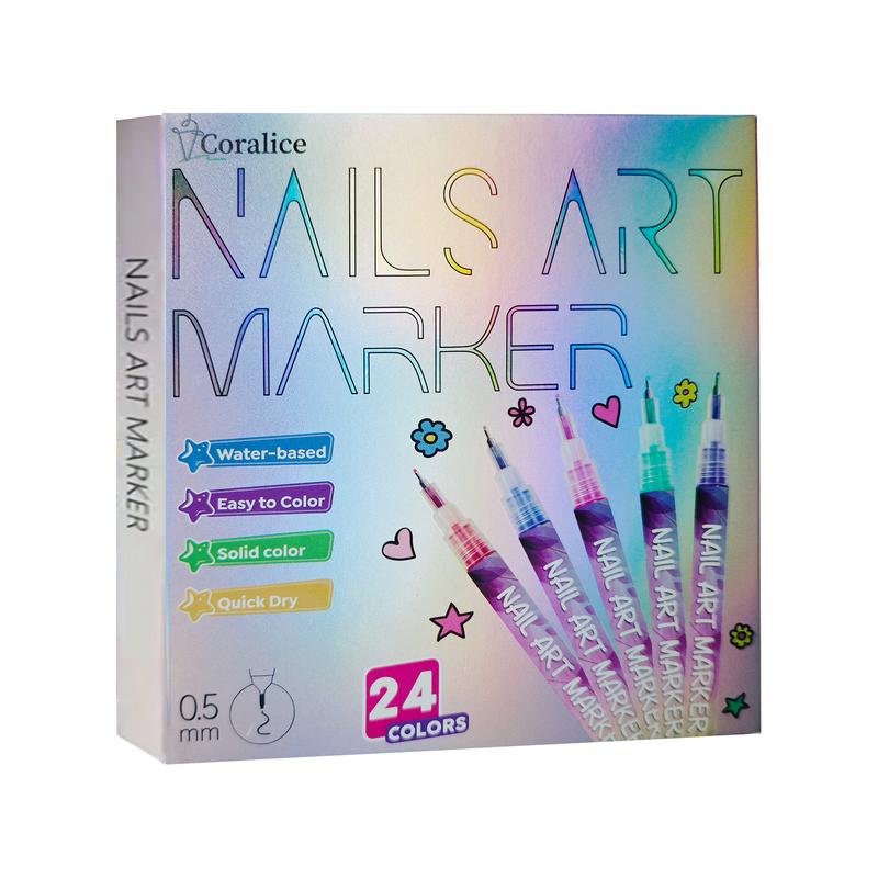 12 Color Nail Doodle Pen for DIY Nail Art Quick Drying Acrylic Painting and 3D Dot Embroidery acrylic nail