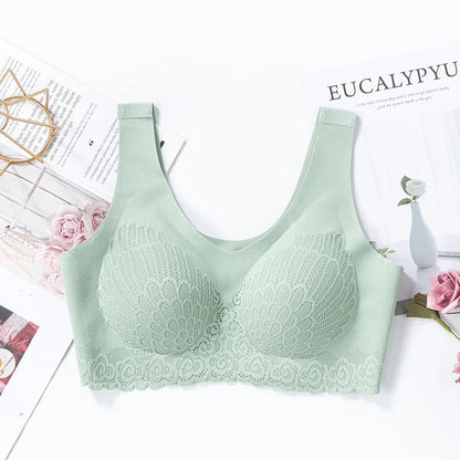 Graceful Anti-saggy Breathable Lace Large Size Bra