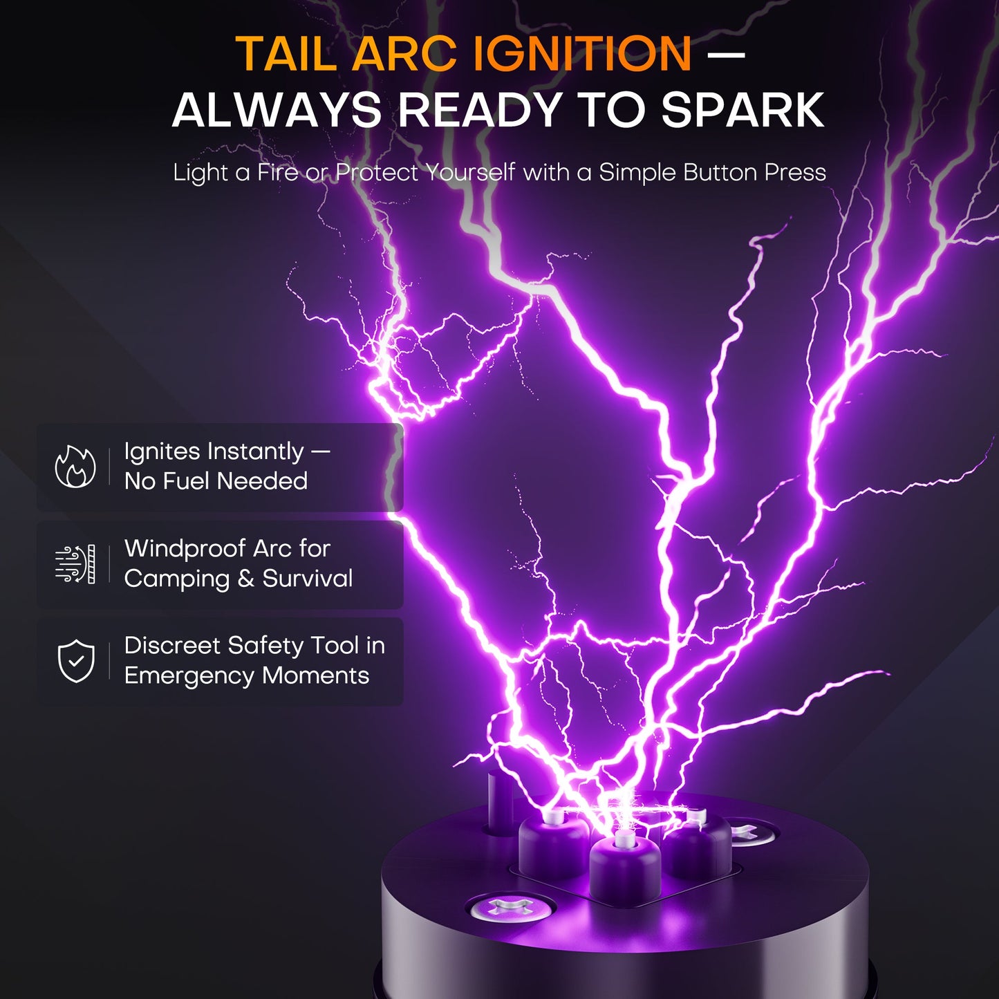 600LM Rechargeable EDC Flashlight - 7 Modes, Magnetic Base & Emergency Alarm